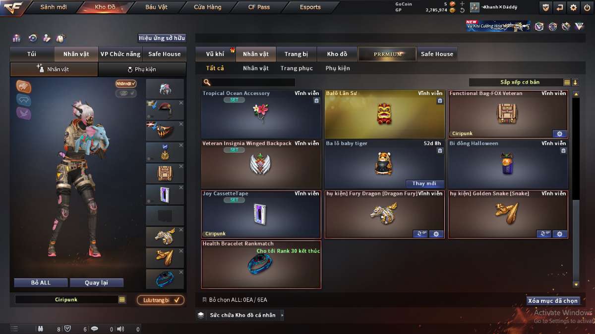 shop acc cf uy tin gia re
